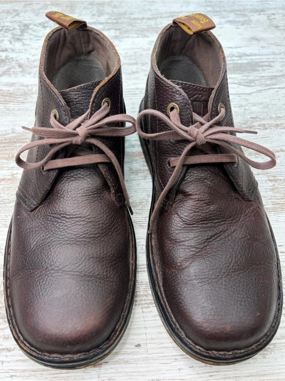 Dr. Martens Men's Brown Leather Chukka Boots Industrial Sussex sz 12 GUC
